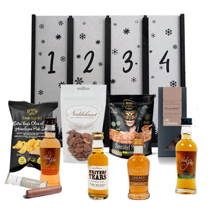 Adventskalender med whisky & snacks