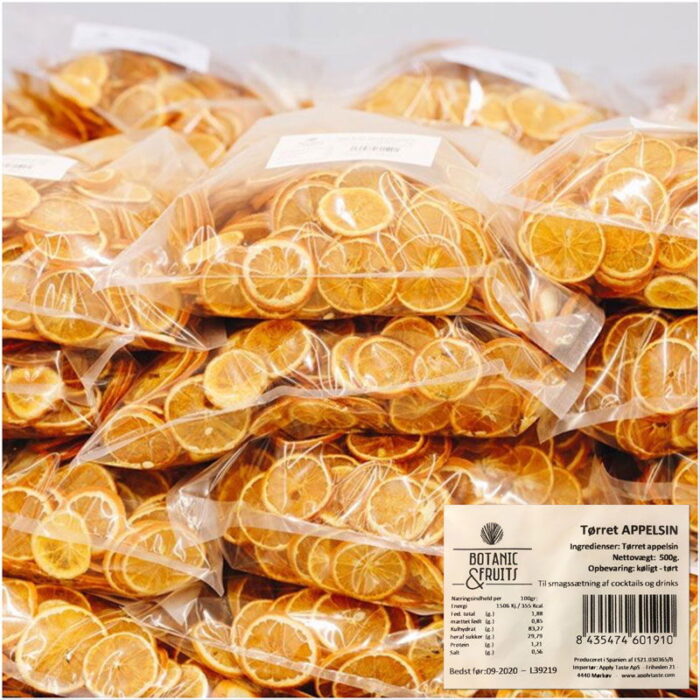 Tørret Appelsin 500 g | 250 Stk Ca